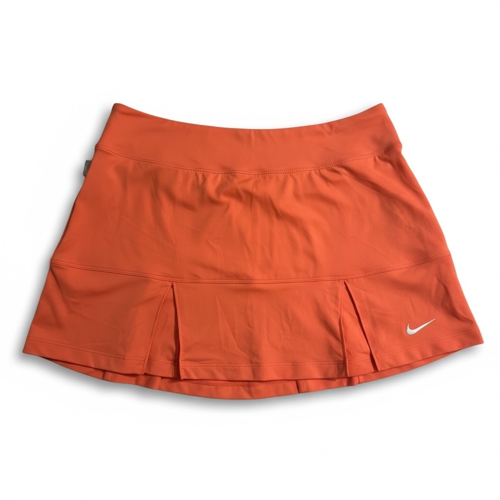 Nike Women's Vibrant Orange Mini Skort tennis or pickleball